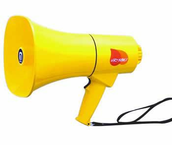 軽量・防水・衝撃性強化のレイニーメガホン　TS-711