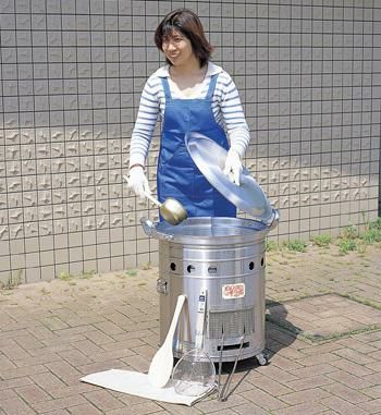 大型炊き出し器〈まかないくん30型〉基本セット [4260] | 防災用品