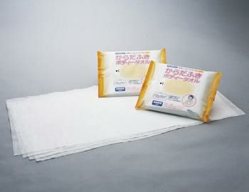 長期保管からだふきボディータオル（ 12枚入）　[6197]