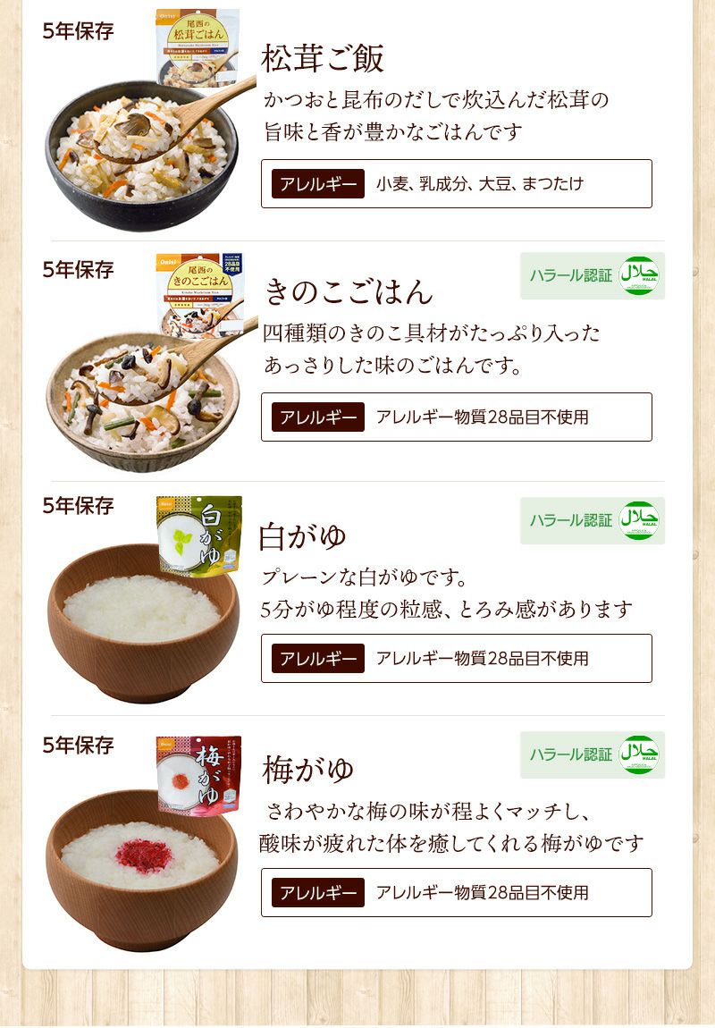 尾西食品 アルファ米 12食セット