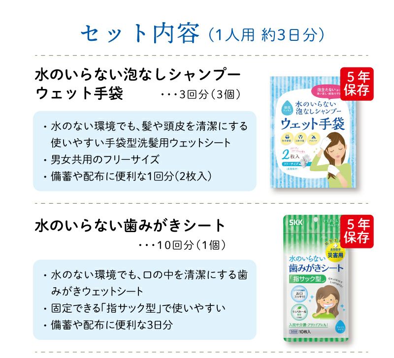 SKK 水のいらない全身キレイセット