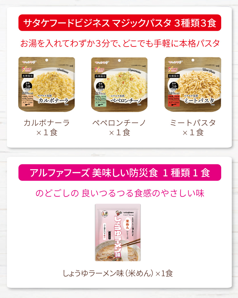 非常食 麺類 7種類 7食 アソートセット