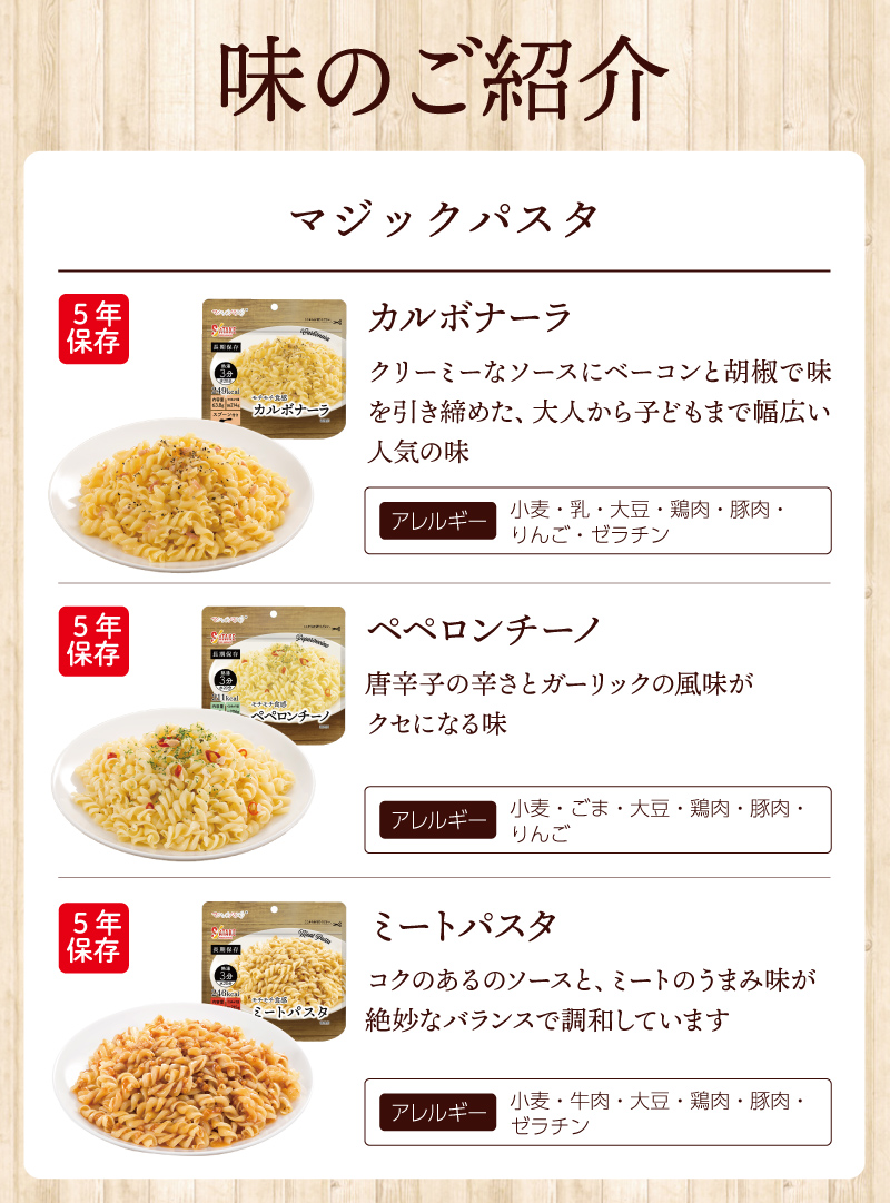 マジックパスタの味の紹介