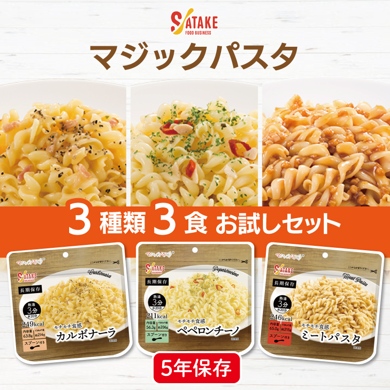 マジックパスタ4種類4食お試しセットサタケ