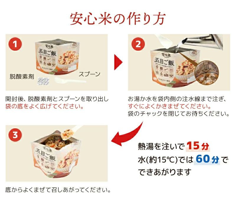 アルファ化米安心米